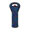 Blue Monarch Butterfly Wings Print Single Neoprene Wine Tote