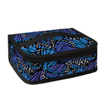 Blue Monarch Butterfly Wings Print Small Lunch Bag