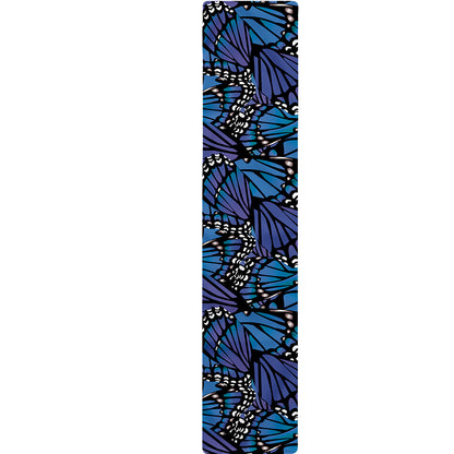 Blue Monarch Butterfly Wings Print Table Runner
