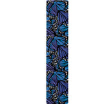 Blue Monarch Butterfly Wings Print Table Runner