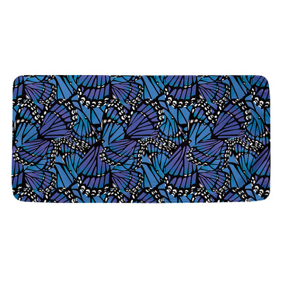 Blue Monarch Butterfly Wings Print Towel