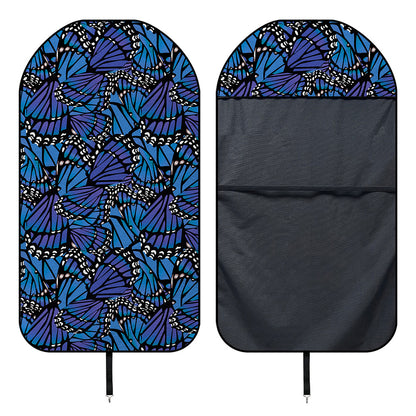 Blue Monarch Butterfly Wings Print Waterproof Car Seat Cover