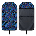 Blue Monarch Butterfly Wings Print Waterproof Car Seat Cover