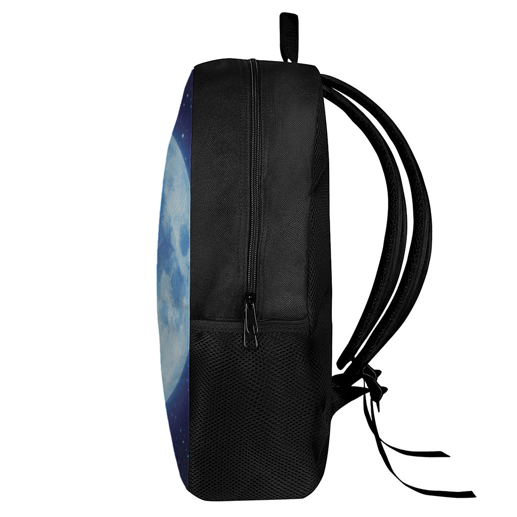 Blue Moon Print 17 Inch Backpack