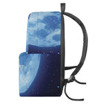 Blue Moon Print Backpack