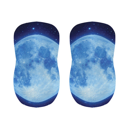Blue Moon Print Bar Stool Covers