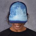 Blue Moon Print Baseball Cap