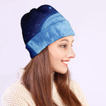 Blue Moon Print Beanie