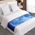 Blue Moon Print Bed Runner