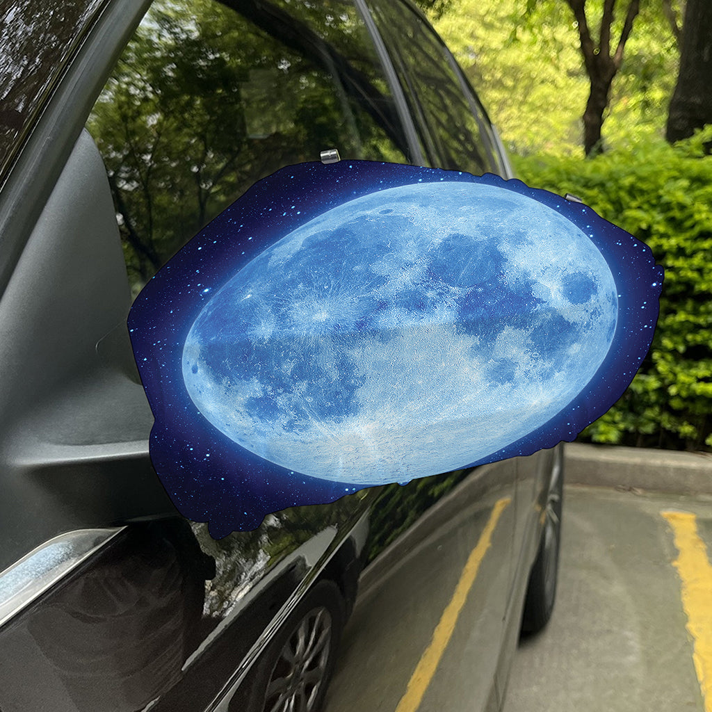 Blue Moon Print Car Side Mirror Covers