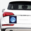 Blue Moon Print Car Sticker