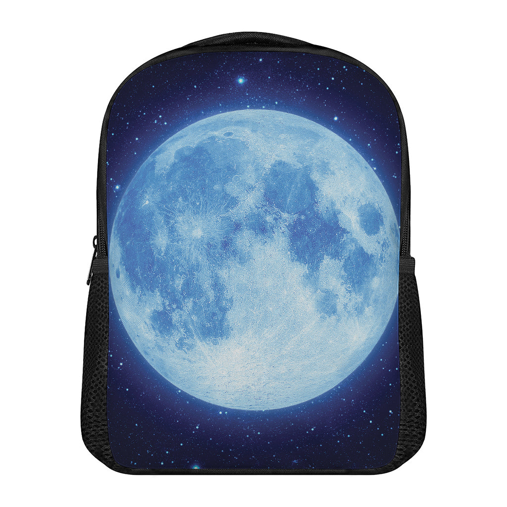 Blue Moon Print Casual Backpack