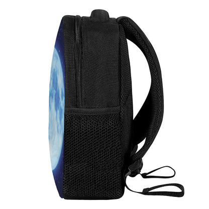 Blue Moon Print Casual Backpack