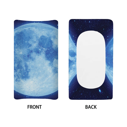 Blue Moon Print Changing Pad Cover