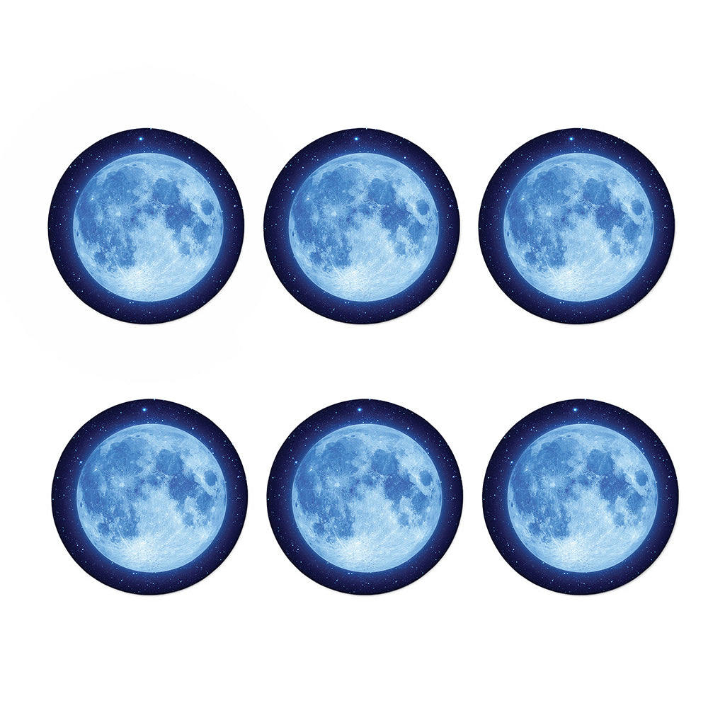 Blue Moon Print Coaster Set