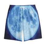 Blue Moon Print Cotton Shorts