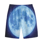 Blue Moon Print Cotton Shorts
