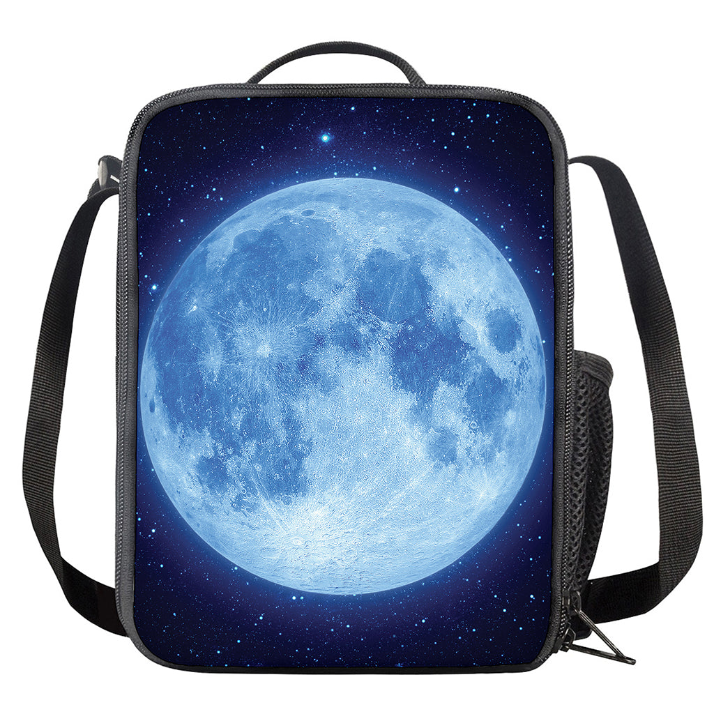 Blue Moon Print Crossbody Lunch Bag