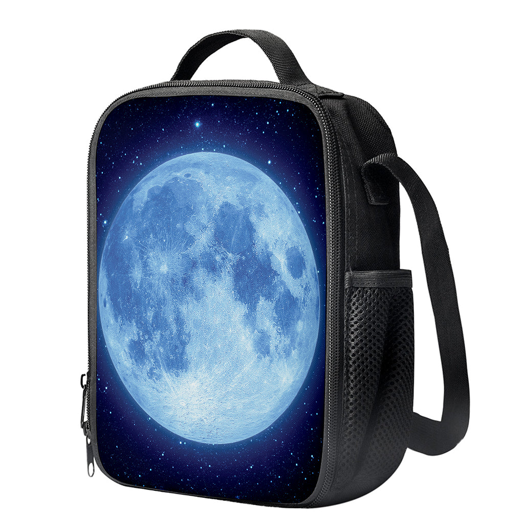 Blue Moon Print Crossbody Lunch Bag