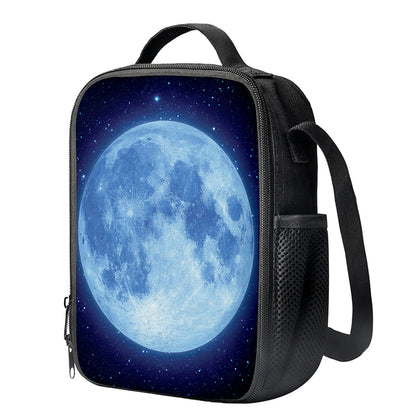 Blue Moon Print Crossbody Lunch Bag