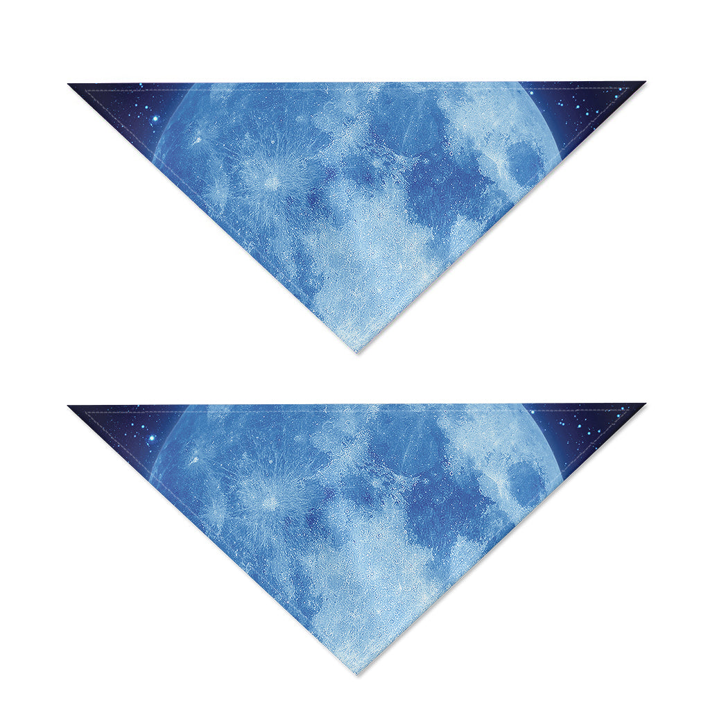 Blue Moon Print Dog Bandana
