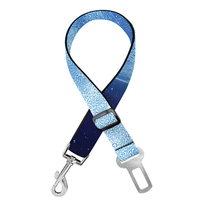 Blue Moon Print Dog Seat Belt