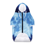 Blue Moon Print Dog Zip Up Hoodie