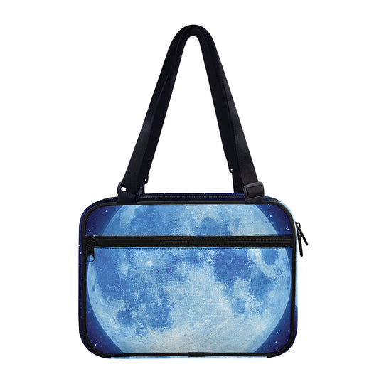Blue Moon Print Double Strap Bible Bag