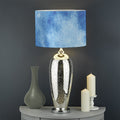 Blue Moon Print Drum Lamp Shade