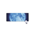 Blue Moon Print Extended Mouse Pad