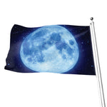 Blue Moon Print Flag