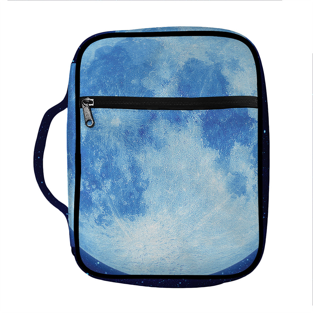 Blue Moon Print Front Pocket Bible Bag