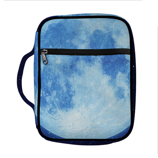 Blue Moon Print Front Pocket Bible Bag