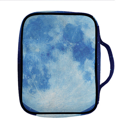 Blue Moon Print Front Pocket Bible Bag