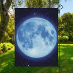 Blue Moon Print Garden Flag