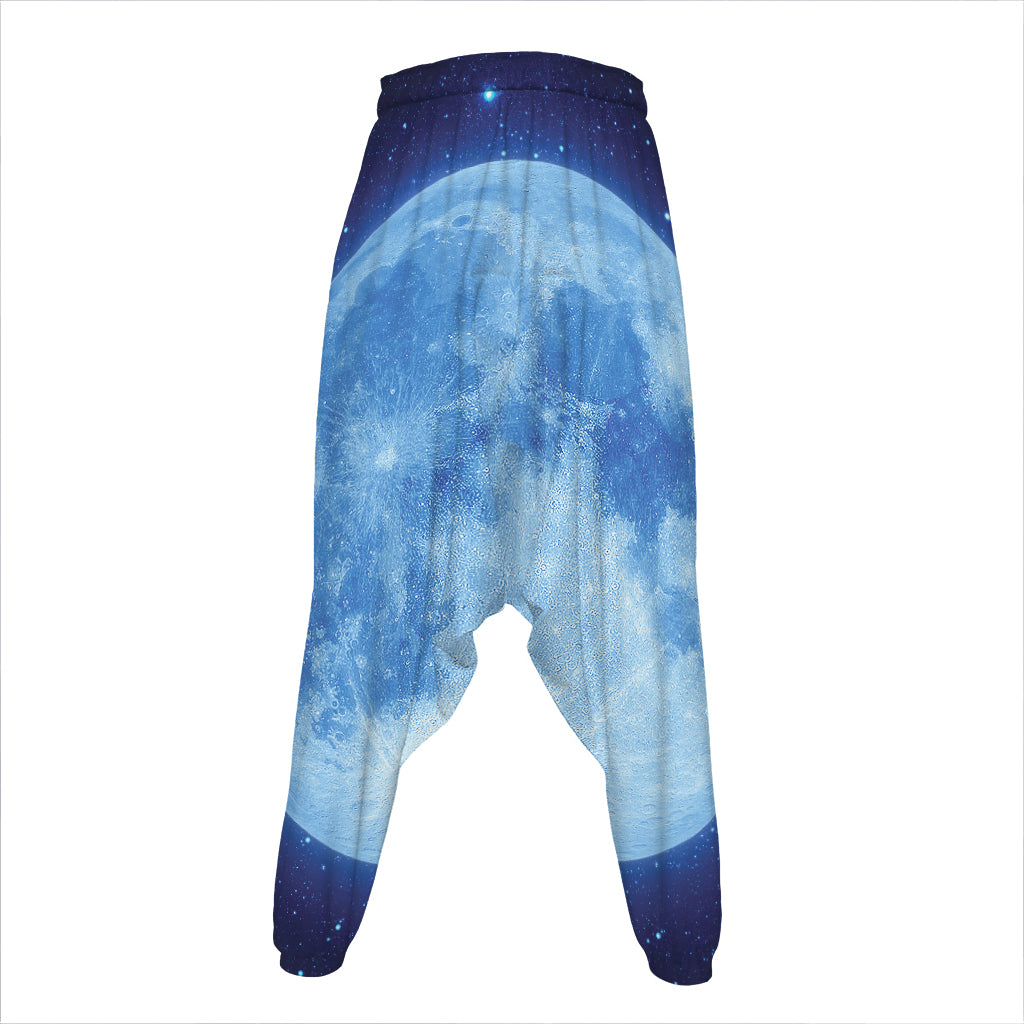 Blue Moon Print Hammer Pants