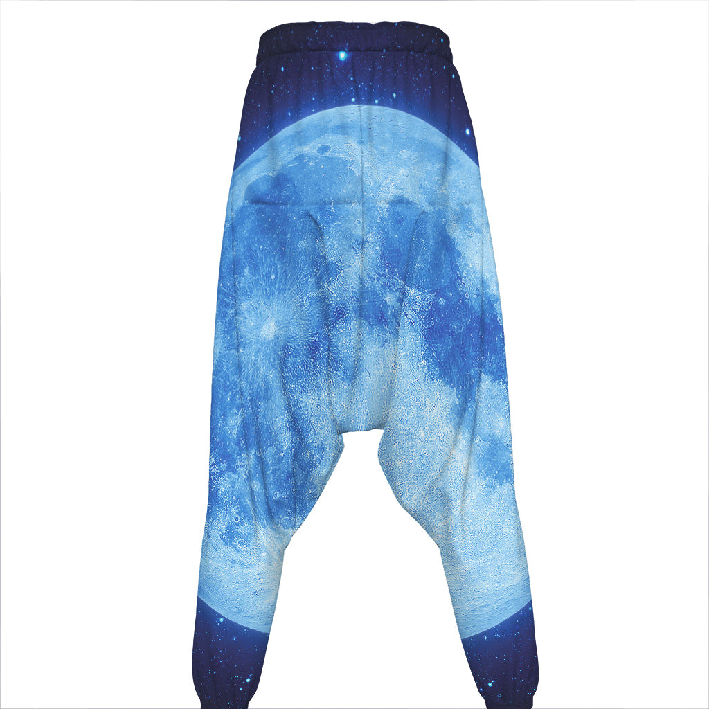 Blue Moon Print Hammer Pants