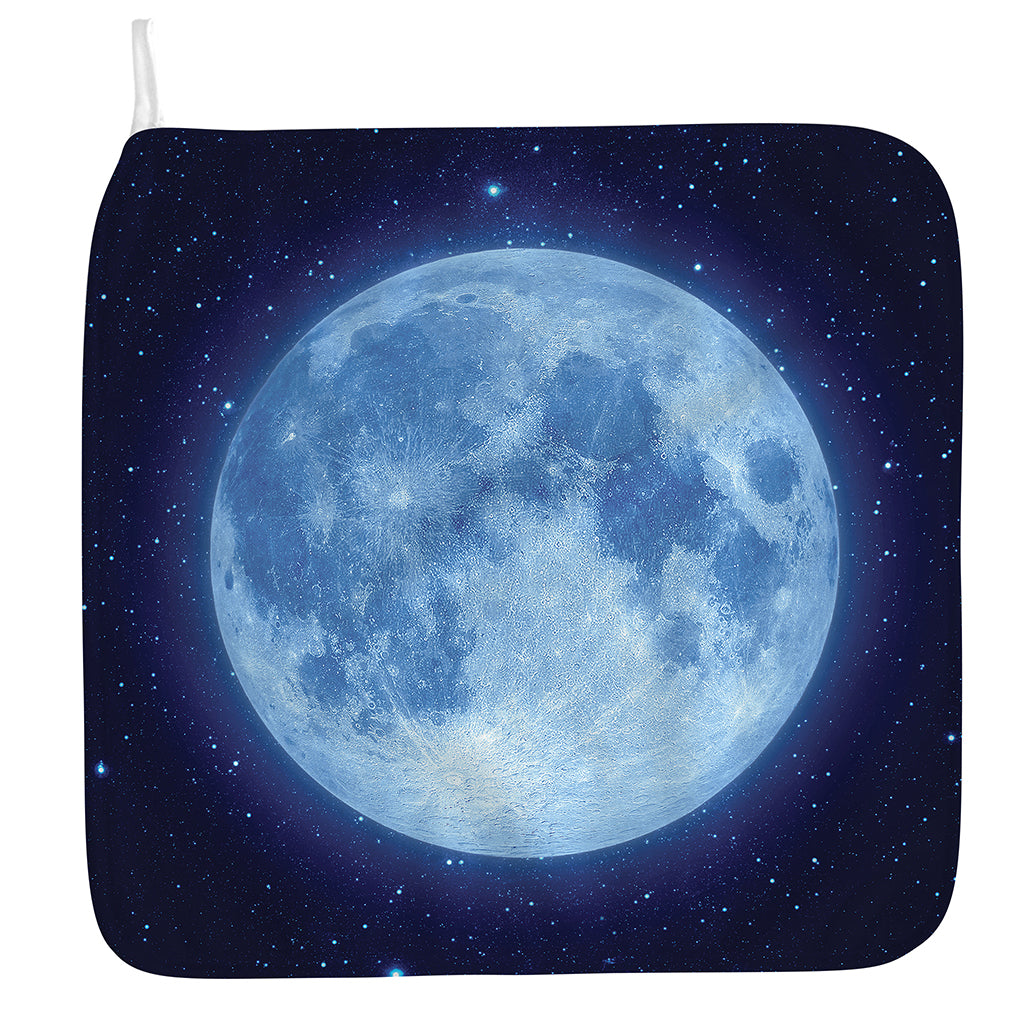 Blue Moon Print Hand Towel