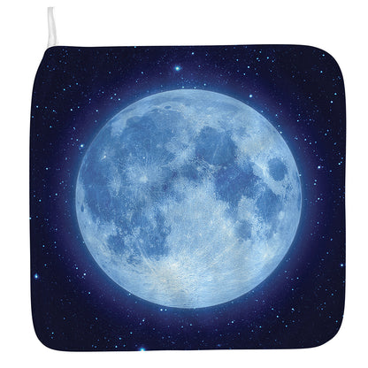Blue Moon Print Hand Towel
