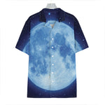 Blue Moon Print Hawaiian Shirt