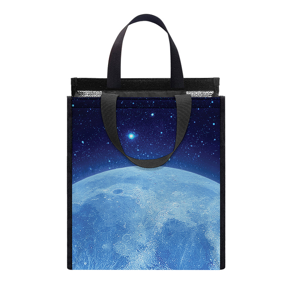 Blue Moon Print Insulated Lunch Tote