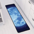 Blue Moon Print Long Kitchen Mat