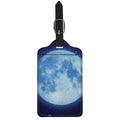 Blue Moon Print Luggage Tag