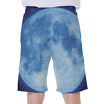 Blue Moon Print Men's Beach Shorts