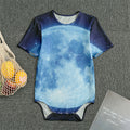 Blue Moon Print Men's Bodysuit