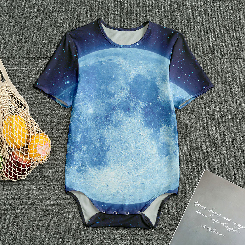 Blue Moon Print Men's Bodysuit
