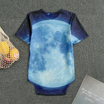 Blue Moon Print Men's Bodysuit