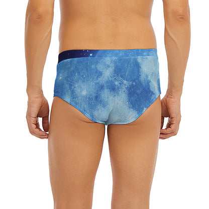 Blue Moon Print Men's Briefs