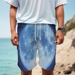 Blue Moon Print Men's Cargo Shorts