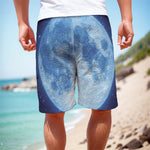 Blue Moon Print Men's Cargo Shorts